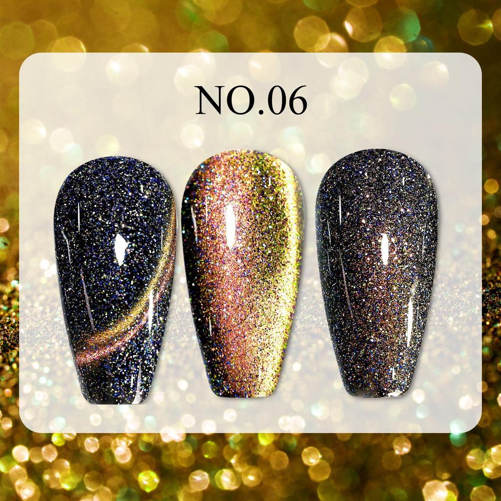 Nail Art Dream Quicksand Cat's Eye Nail Polish Gel Flashing Crystal Cat's Eye Gel Nail Art