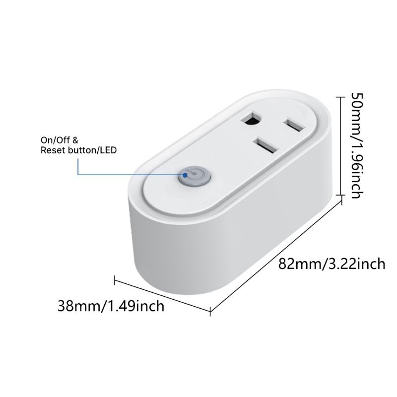 Умная розетка Matter Wifi Socket Аксессуары Монитор питания Выключатель питания Для устройства домашней автоматизации 15A Розетка с таймером