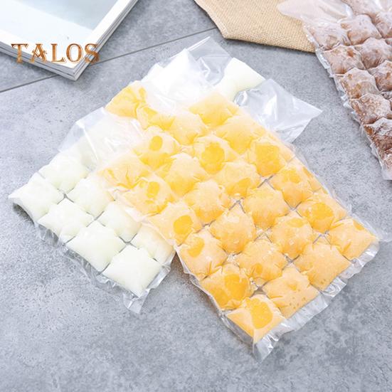 20Pcs Ice Cube Trays Self-sealing Ice Making PVC Eco-friendly Disposable Ice Cube Bags Refrigerator Supplies