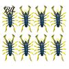 Floating Artificial Lure 8Pcs 6cm/2.8g Bionic Insect Soft Bait, Slow Sinking Lure, PVC Fishing Baits Swim Bait for Freshwater Saltwater Trout Crappie