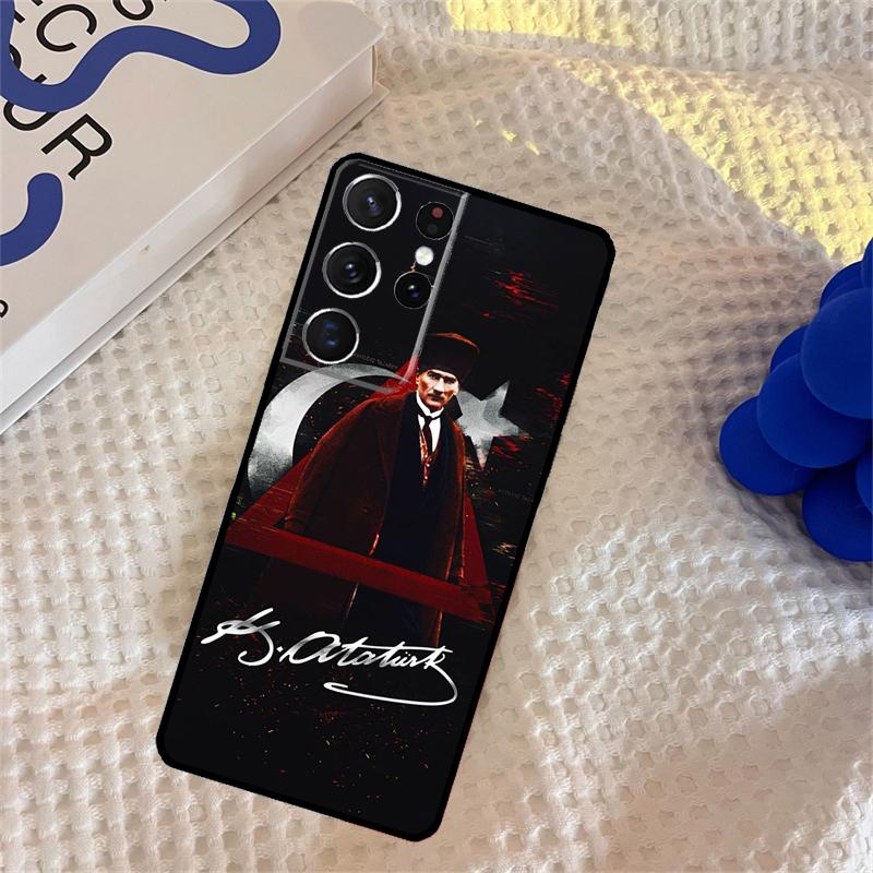 Turkey Mustafa Kemal Ataturk Case For Samsung Galaxy S23 S22 S21 Ultra S20 FE S8 S9 S10 Note 10 Plus Note 20 Ultra Cover
