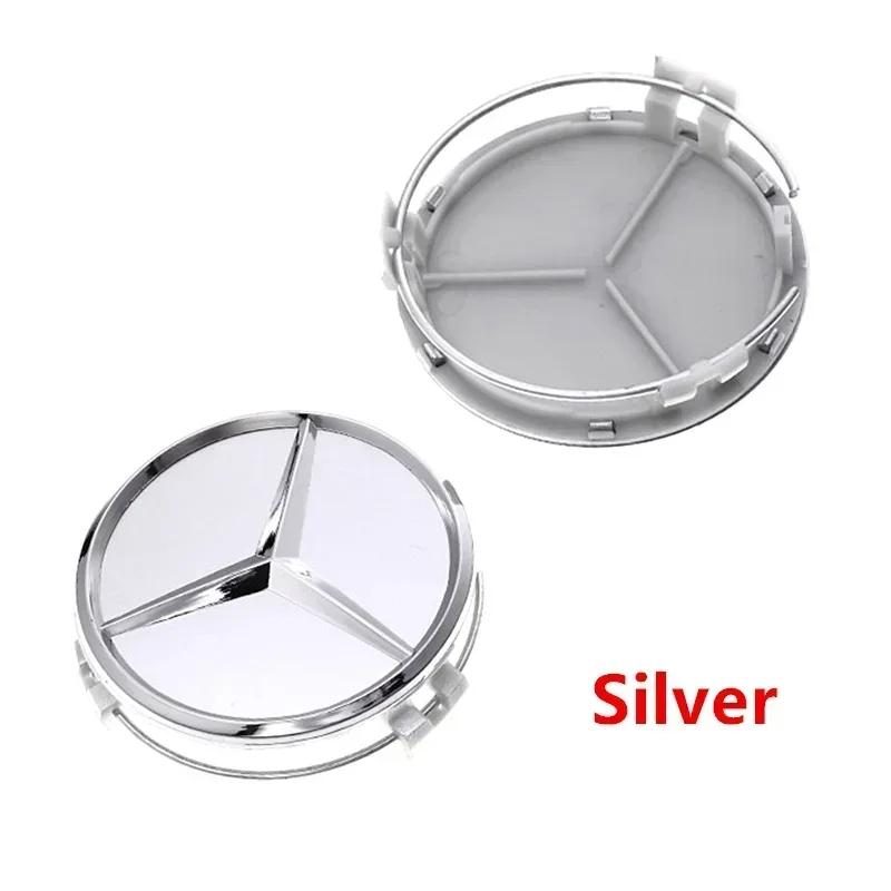 4pcs 56mm 60mm 68mm 75mm For Mercedes Benz 3Pin Car Wheel Center Cap Rim Hub Caps Emblem W202 W220 W213 W210 W164 E200 E260 E300 za2