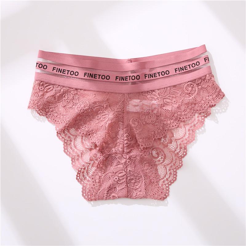 1PC/Set L-XXL Floral Lace Women Panties High Waist Sexy Lace Underwear Woman Letter Lingerie Female Seamless Briefs