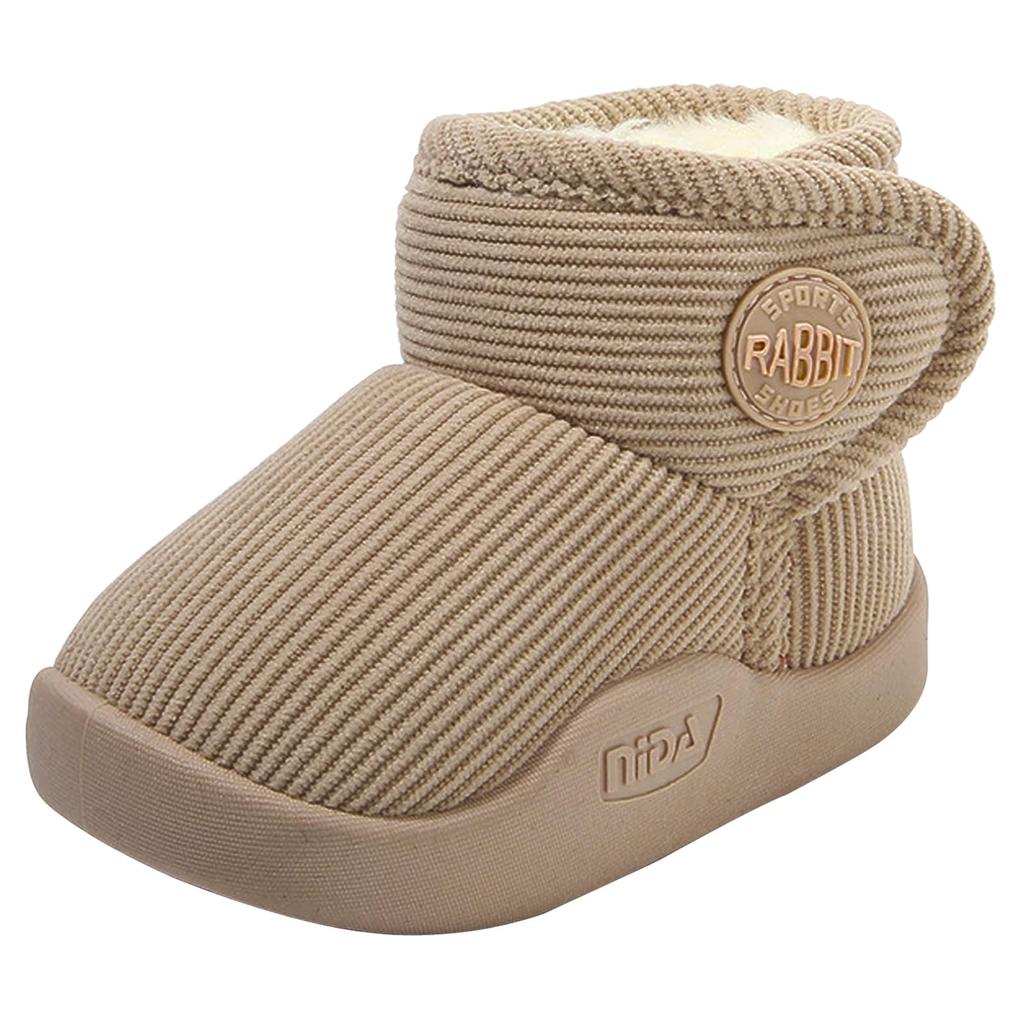 BicoBico Snow Cotton Снежные ботинки для малышей и уличная обувь на липучке SC015YE18 Детские ботинки, для девочек, теплые, мягкие, нескользящие, легкие, застежка,