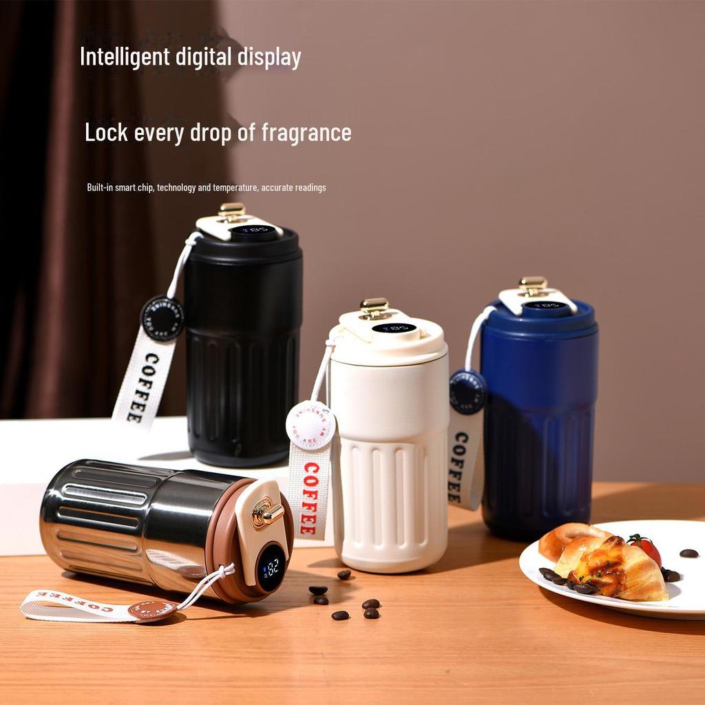"Smart Temperature Classic Coffee Cup: Portable & Stylish 316 Stainless Steel Event Gift"