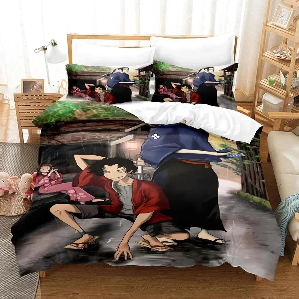 3D Samurai Champloo Bedding CollectionDuvet Cover Comforter Bed Collection Quilt Cover PillowcaseKing Queen Twin Size Boys Girls Adultse