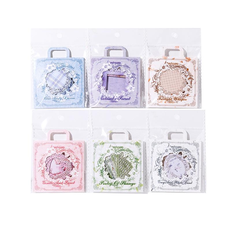 30pcs/lot Memo Pads Material Paper light and shade of lace Journal Scrapbooking paper Card Background Decoration Paper