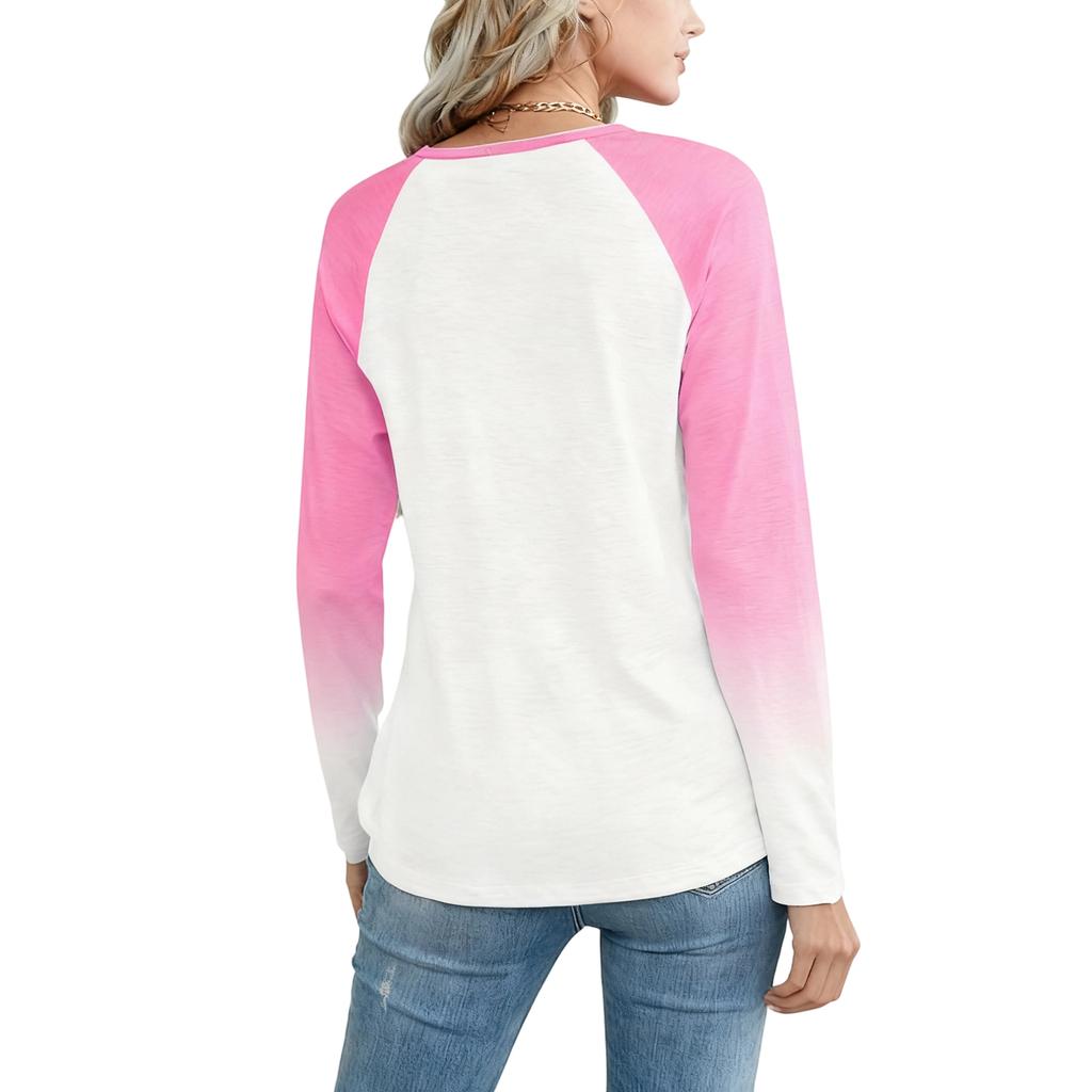 Women's Round Neck Sweatshirt With Ribbon Heart Bow And Letter Print Fashion Top