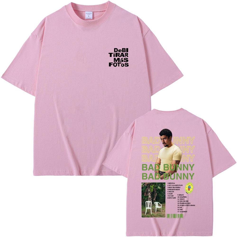 Rapper Bad Bunny DTMF Debí Tirar Más Fotos 2025 New Album T Shirts Unisex Women Hip Hop Fashion Oversized T-shirts Unisex's Streetwear