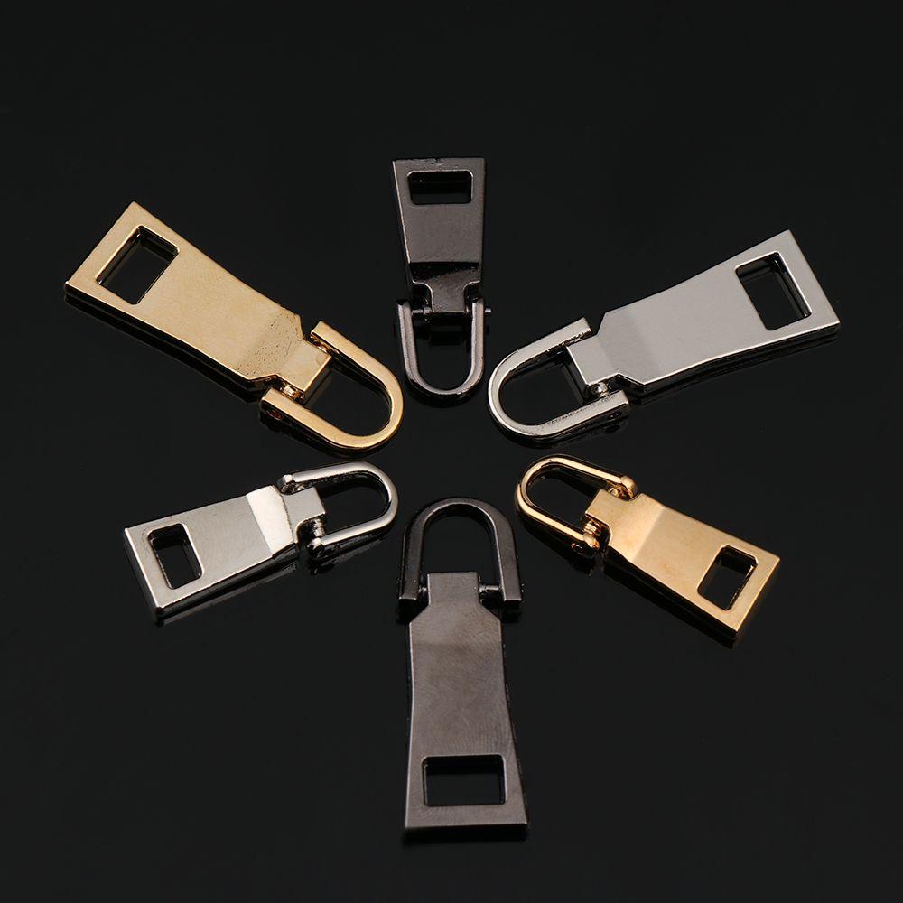 5pcs Clothes Detachable Sewing Kit Zipper Slider Metal Zipper Head Metal Zip Zipper Pull