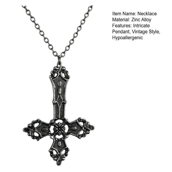 Винтажное ожерелье для женщин мужчин Барочное ожерелье с подвеской Гипоаллергенное Панк Готическое украшение Подарок на День святого Валентина День рождения