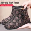 2025 Winter Old Beijing Cotton Shoes for Elderly Women, Plus Velvet Lined & Non-Slip Warm Mother Shoes