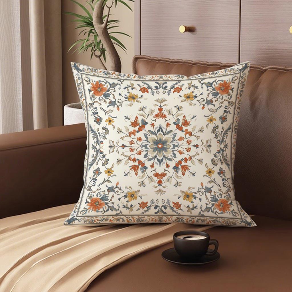 Floral Patterned Pillowcases For Sofasuitable For Sofa Car Bedroom Decorative Cushion Cover Pillow Cover
