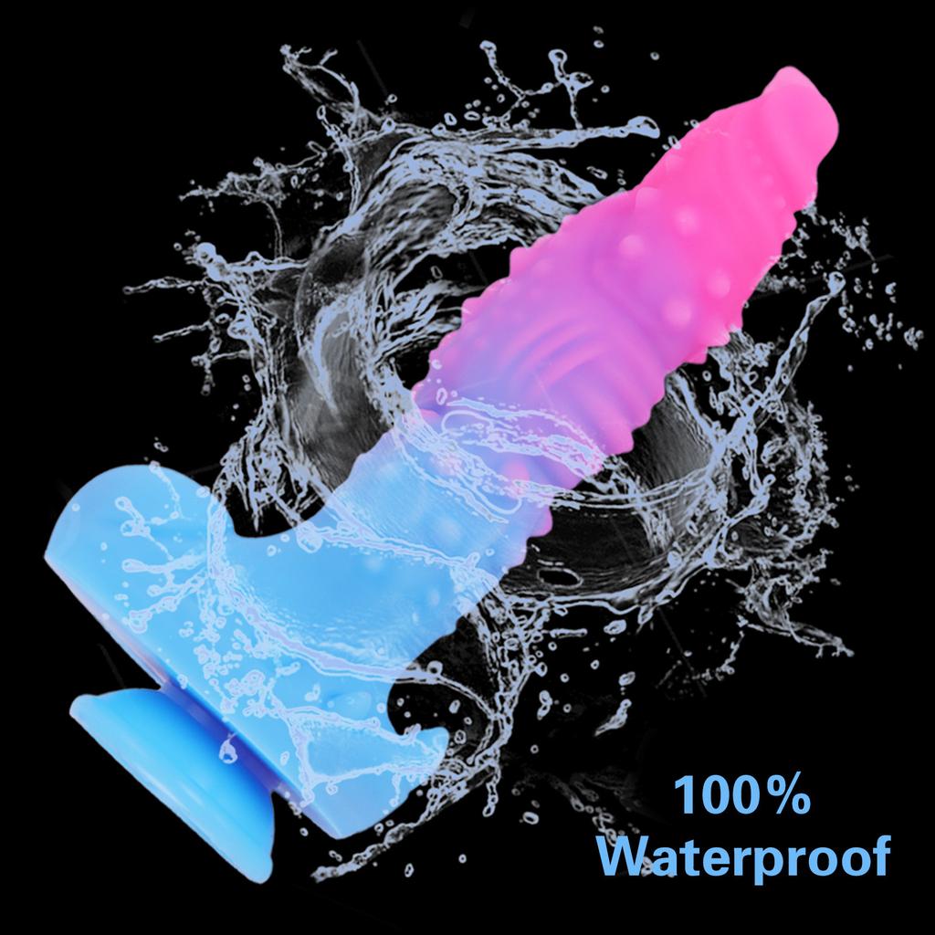 Colorful Alien Anal Plug for Men Women - Soft Studded Butt Plug with Large Bumps, Intense Stimulation Adult Toy