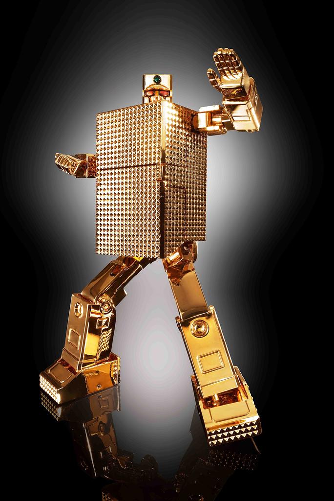 TAMASHII NATIONS Soul of Chogokin Golden Warrior Gold Lightan GX-32R Gold Lightan 24K Gold Plated Finish Approx. 130mm (Robot Form) ABS & PV