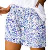 Women's Casual Summer Elastic Beach Shorts Print Casual Shorts