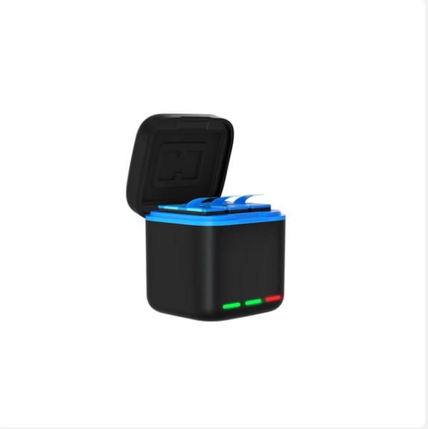 Универсальное зарядное устройство для GoPro Hero 1110 9, черное 3-канальное зарядное устройство с дисплеем, зарядный кабель для аксессуаров Go Pro Hero 11