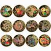 Colorful Zodiac Commemorative Coins: Dragon, Snake, and Horse Year Medals for Promotional Gifts