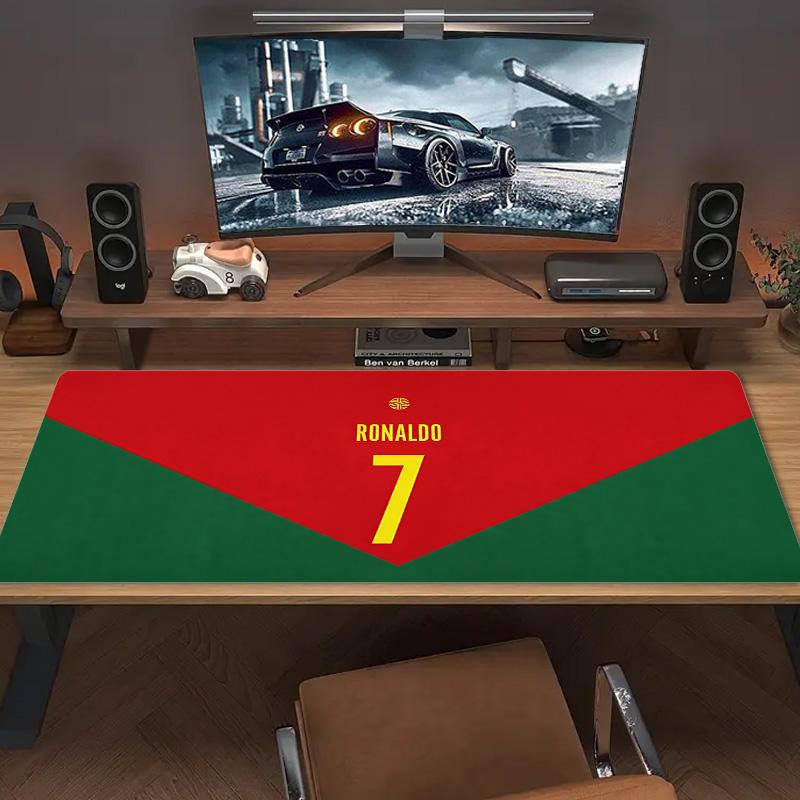 C.Ronaldo Color Mouse Pad Large Gaming Table Cushion Non-slip Laptop Tablet Big Mousepad XXL Mat Mini PC Playmat With Lock edge