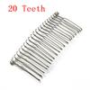 6 шт. 10/15/20/30 зубьев DIY Металлическая расческа-гребень Заколки-крабы Черный/Родий Для изготовления свадебных украшений Компоненты Фурнитура Расческа