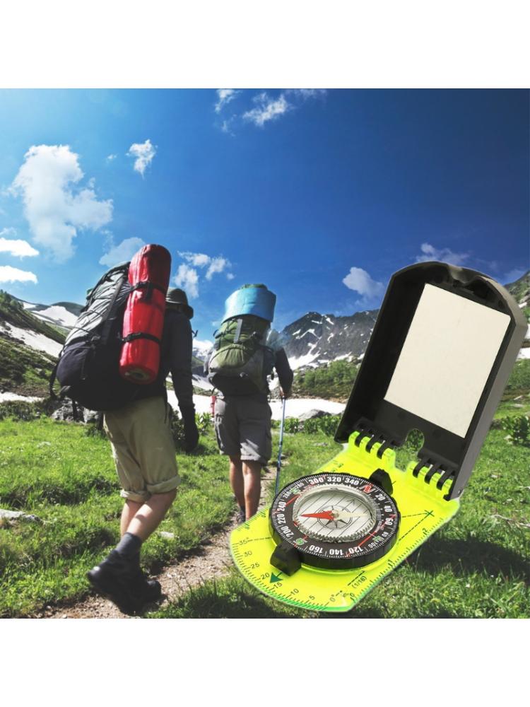 Многофункциональный портативный компас с переворачивающейся измерительной шкалой, инструменты для выживания на открытом воздухе для кемпинга и туризма