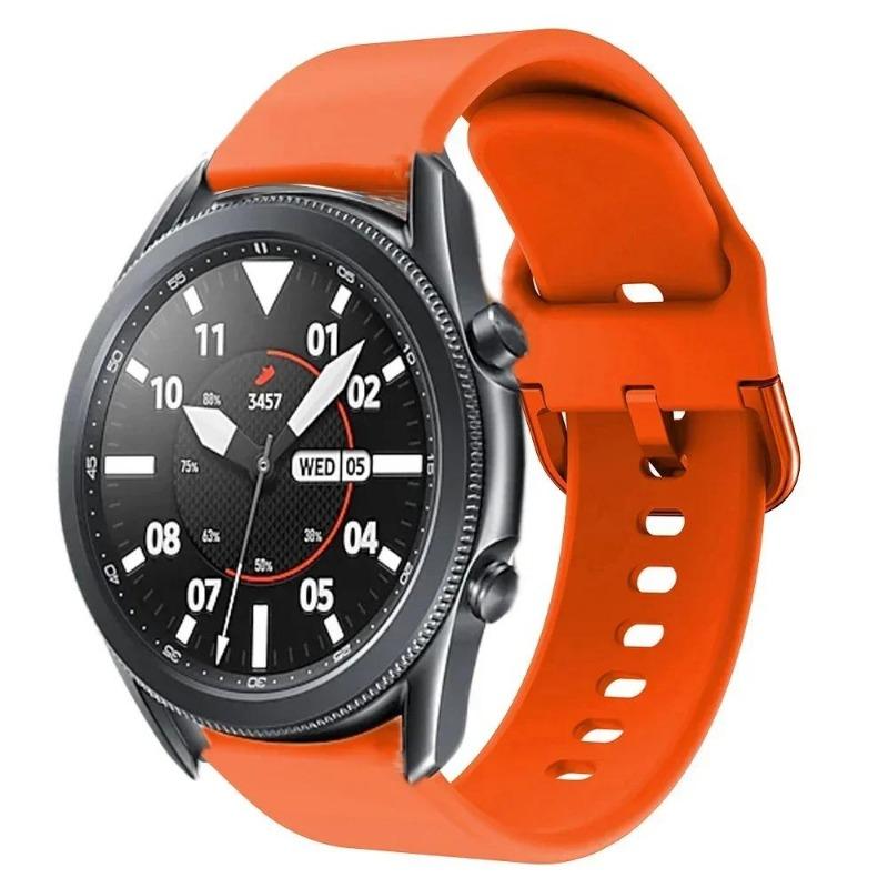 Классический силиконовый ремешок для часов Samsung Galaxy watch 3 45 41 42 46 мм ремешок для спортивных смарт-браслетов 20 22 мм ремешок для часов Correa