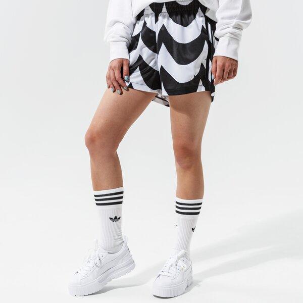 adidas Оригинал Marimekko Удобные Спортивные Вышитые Дышащие Повседневные Шорты Женские Шорты Черный Белый H20477