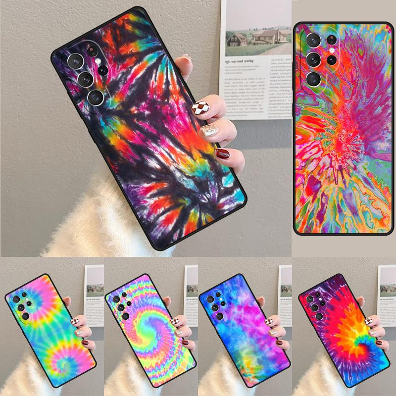 Colorful Tie Dye Rainbow Hippie Art Phone Case for Samsung Galaxy note 10 pro S26 Ultra S23 S24 FE S25 S21 S22 PLUS Cover