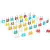 35Pcs MIXED Mini Blade Fuse AUTO Car Motorcycle 5 7.5 10 15 20 25 30 AMP Blade Fuse Assortment Set Universal Accessories Fuses4