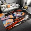 Modern Art Style Colorful Portrait Print Decorative Area Rug Suitable for use as an anti-slip for living room bedroom sofas