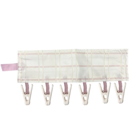 Дорожная вешалка Yousheng с 6 прищепками, высокая грузоподъемность, дизайн на липучке, портативная складная вешалка-прищепка, сушилка для полотенец