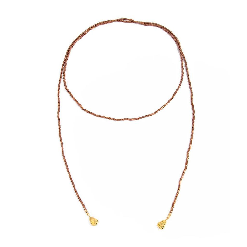 SHIXIN 2026 New Acrylic Beads Chain Choker Long Necklace Women Vintage Geometric Pendant Necklace Adjustable Sweater Chain Gifts