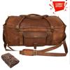 Новая дорожная сумка из натуральной кожи, мужская и женская. С комбинированным кожаным дневником