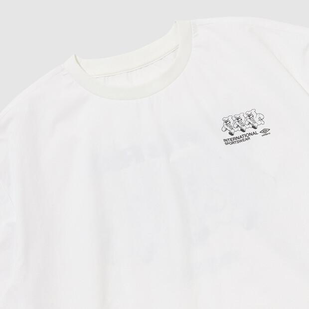 UMBRO Pop Rush Derby Dog Graphic Long Sleeve Piste White Ur121Cwt35