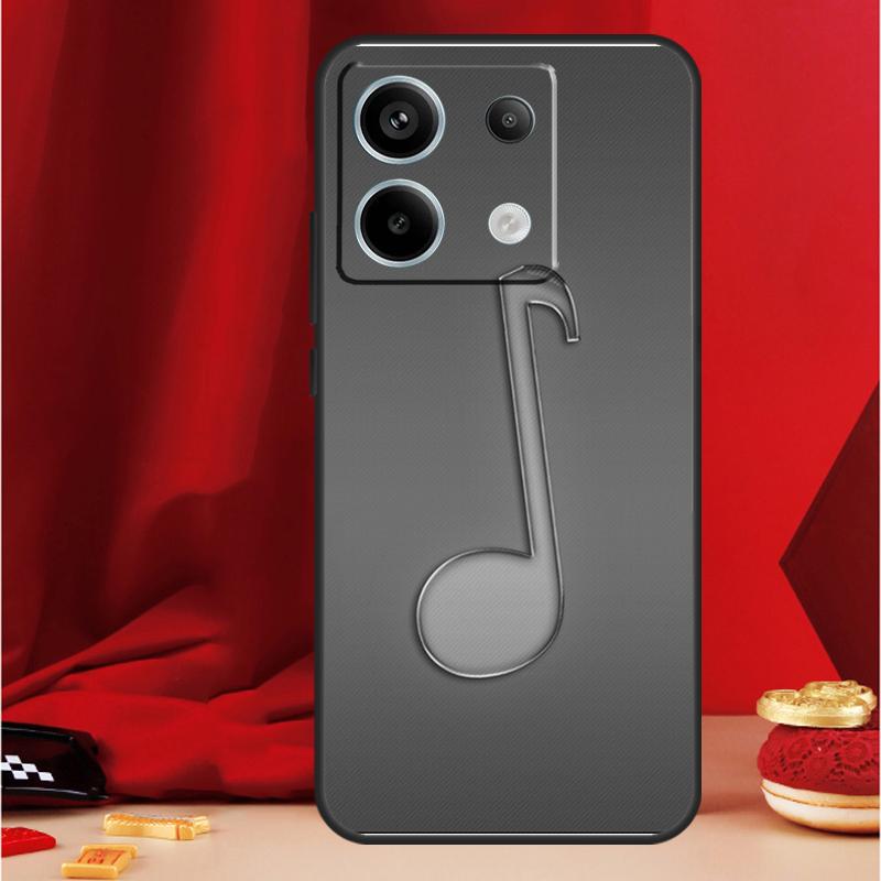 Чехол-пенал с нотным знаком скрипичного ключа для Xiaomi Redmi Note 13 Pro 12 11 9 10 Pro 12S 11S 10S 9S Redmi 12 10C 12C 13C