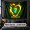 Custom Name Text Tapestry,Norwich City Decorative Wall Hanging, Background Tapestry For Home Bedroom
