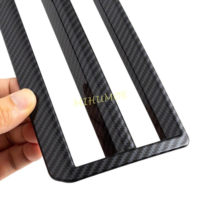 For Toyota Tundra Sequoia 2024 2025 LHD Car Center Console Headlight Lamp Switch Cover Sticker Decoration Carbon Fiber