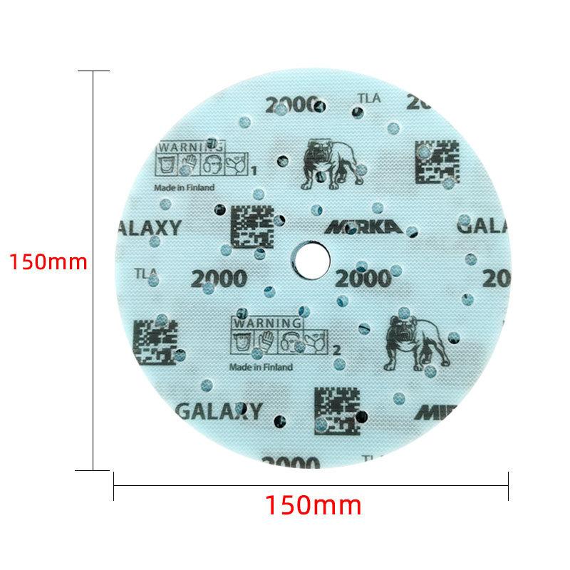 Mirka Galaxy Sandpaper 6-inch Porous Dry Abrasive Paper 150mm Disc Flocking flocking Mesh Each Sandpaper Auto Sanding Sheet
