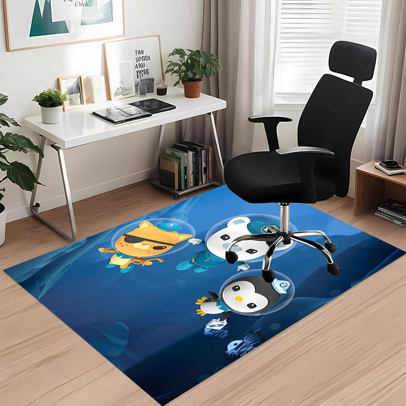 Octonauts Printed Carpetrugfor Office Chair Living Room Bedroom Kitchen Room Decor Gifts