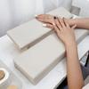 Компактная подушка-подставка для рук для маникюра, деревянная основа, подставка для нейл-арта, скошенная подушка для рук, аксессуары для маникюра