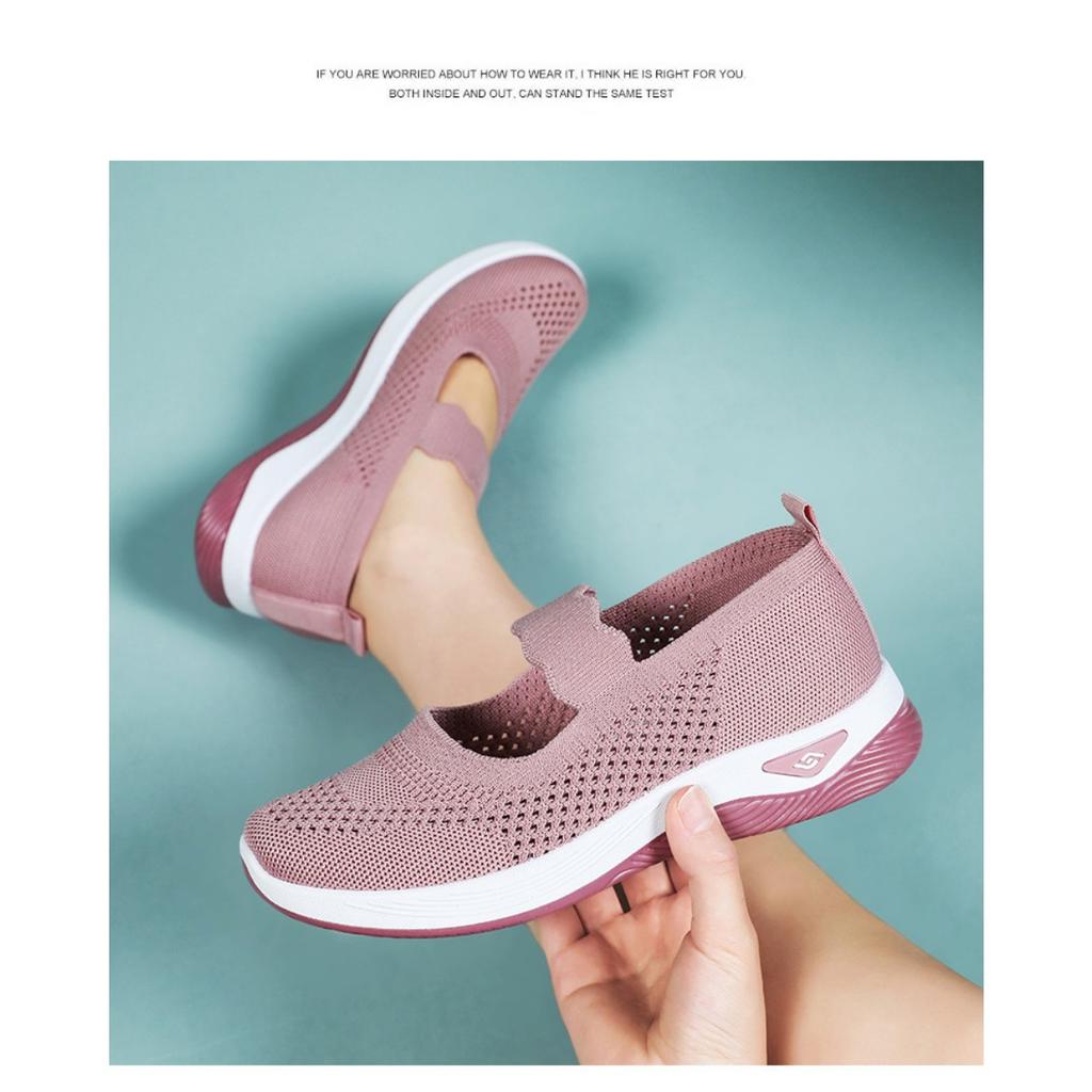 Женская обувь летом, легкие прогулочные туфли из ткани