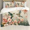 Пододеяльник «Колибри и цветы», постельное белье, цифровой комплект, комплект из трех предметов