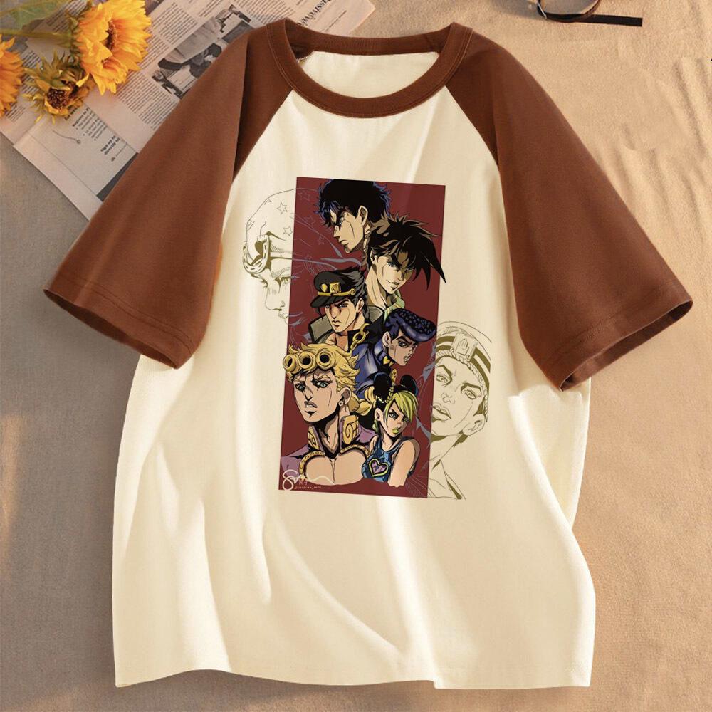 Jojo Bizarre Adventure Steel Ball Run girl anime aesthetic Classic Trendy t-shirt Retro graphic Digital Pop Culture Colorful