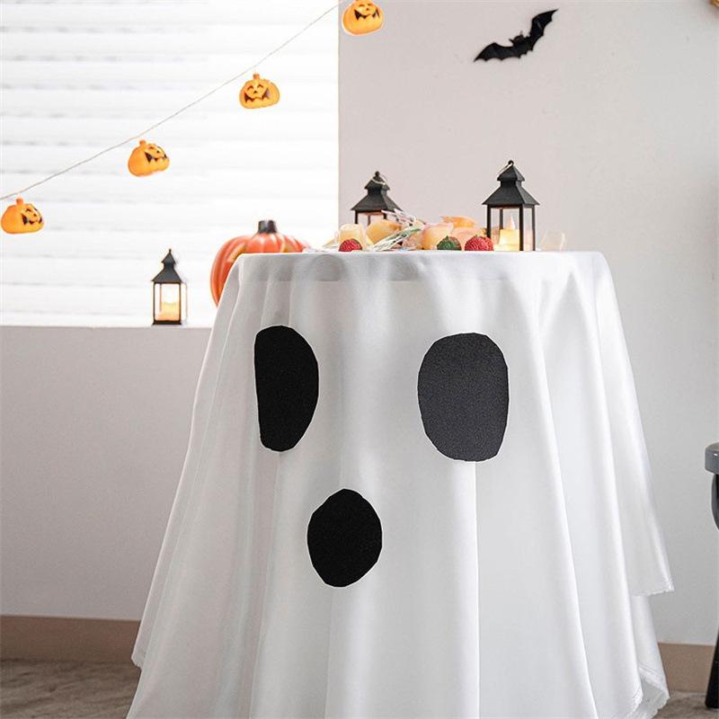 Halloween Decoration Terror Tablecloth Halloween Party Horror Table Cover Halloween Decorative Spider Web Tablecloth Spooky Deco