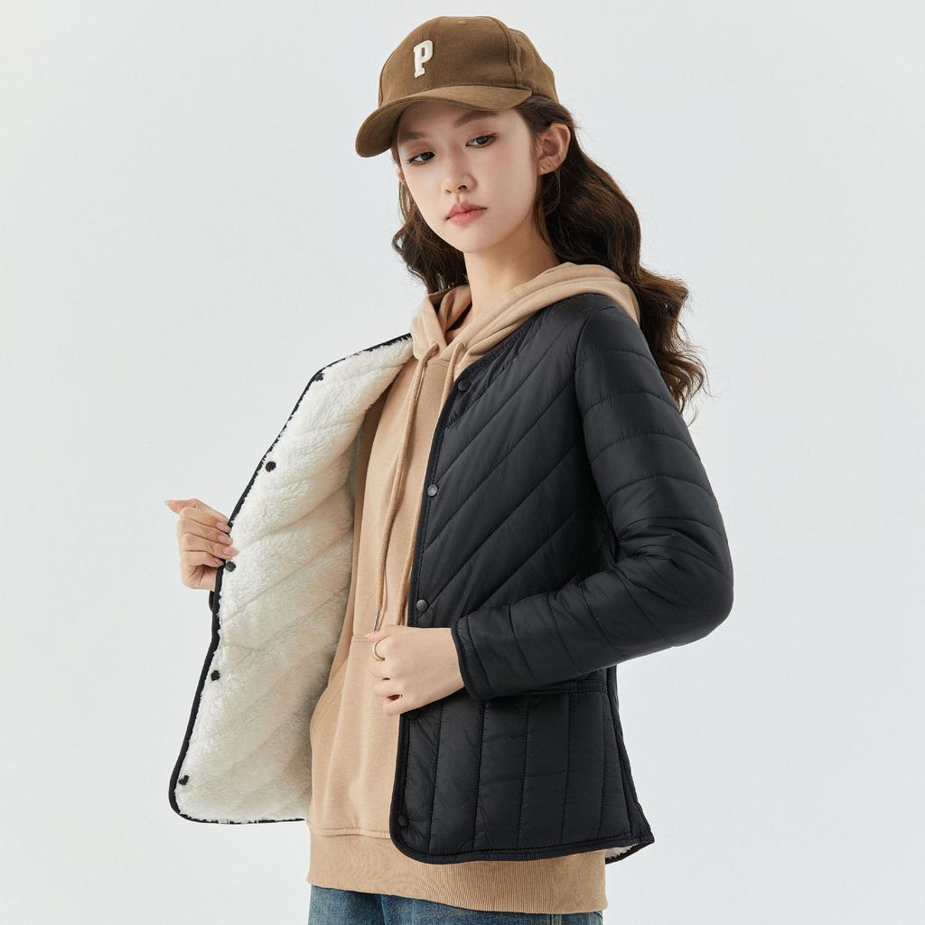 Зимняя мисс. Одежда для худых мам, хлопковая одежда, утепленная, утолщенная и увеличенная, хлопковая куртка, подкладка для женщин среднего возраста, хлопковая куртка 2377