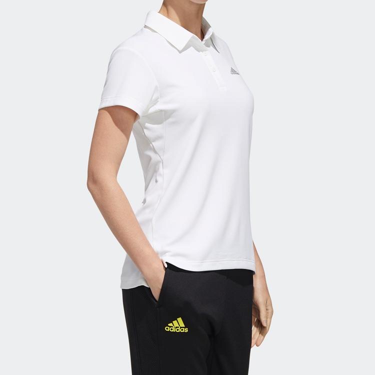 (WMNS) adidas Теннисная спортивная белая рубашка-поло женская FK1388