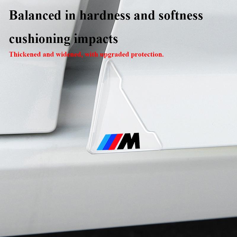 kfwhl7 4Pcs Car Door Corner Cover Bumper Crash Protection Stickers For BMW M5 M4 M3 F20 F40 F22 F30 E90 F32 F10 F06 F07 F46 E60 Z4 G20
