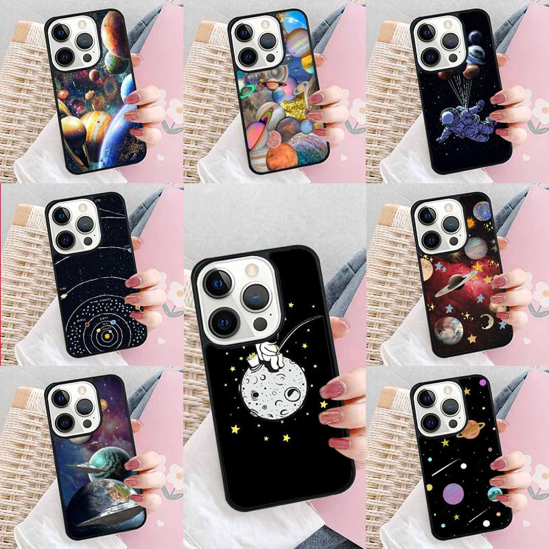 Чехол для телефона Небо Космос планета Луна звезды Для iPhone 17 Air 15 16e 14 13 Pro Max Coque 12 11 Pro Max PLUS