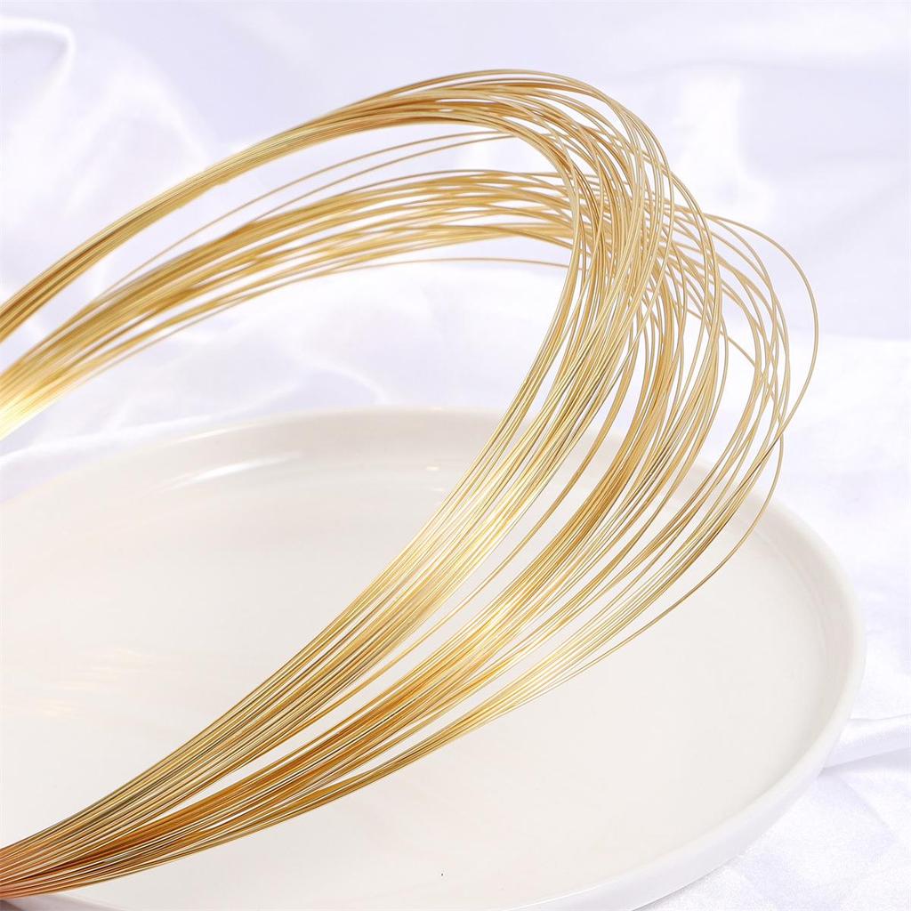 Проволока из меди с полутвердым покрытием из золота 14 карат, не шелушащаяся, для изготовления ювелирных изделий своими руками