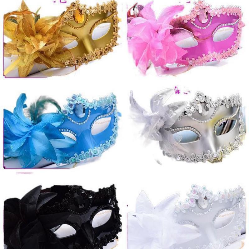 Halloween Party Mask Women Half Face Fox Costume Accessory Plastic Masquerade Adult Fancy Dress